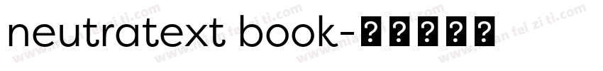 neutratext book字体转换